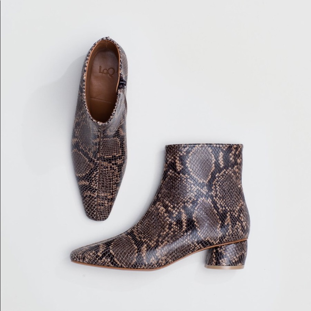 LOQ Matea Boot in Mink Python Size 37